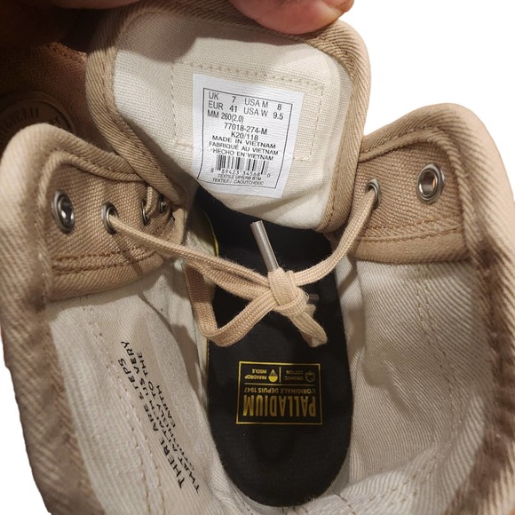 Palladium Pallabrousse Workwear Shara Army-Style Boot Size 8 main image 9